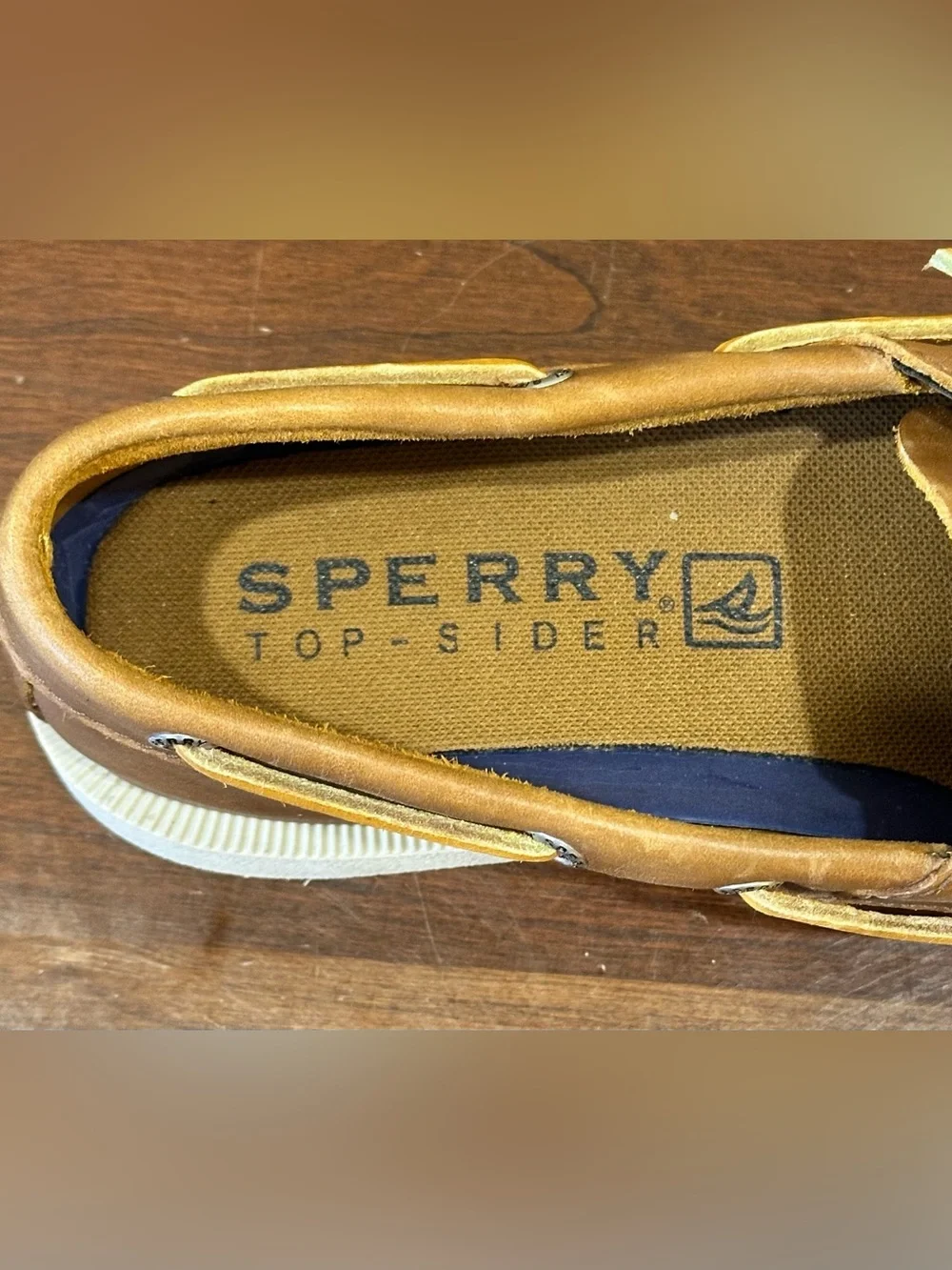 Sperry Top-Sider Men's Authentic Original 2-Eye Boat Shoes Sahara Size 10M